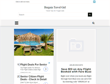 Tablet Screenshot of bargaintravelgirl.com